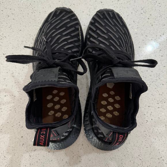 Adidas NMD XR1 PK Men’s Size 7.5 Triple Black Running Shoes Sneakers BA7214 - Picture 4 of 8